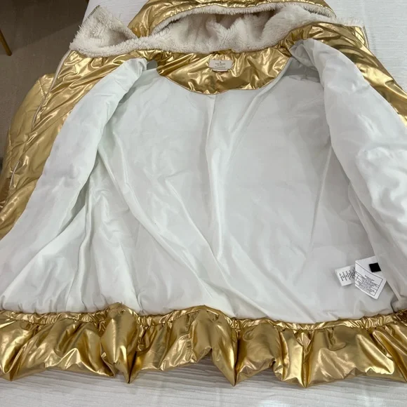 Kate Spade Gold Puffer Jacket - Picture 4 of 5
